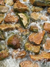 water flowing over rocks in a stream